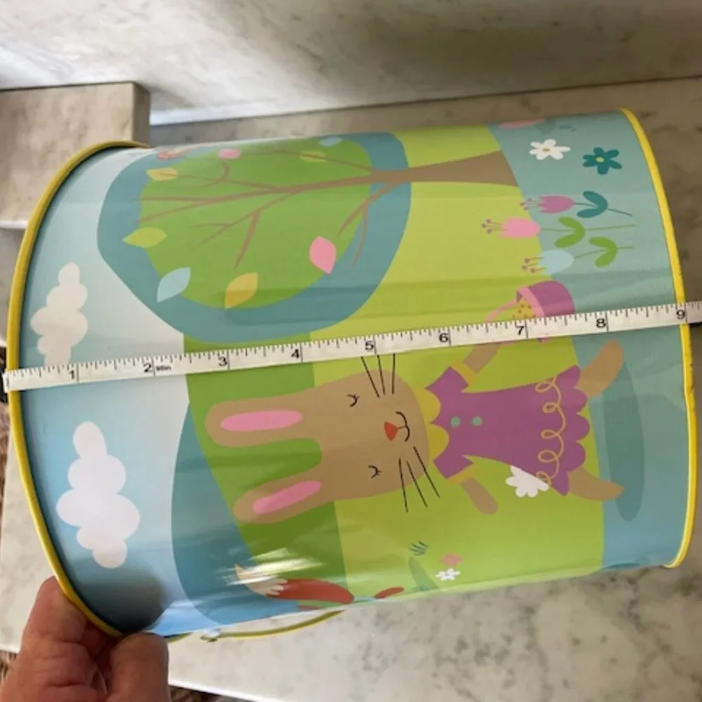 TARGET 11/12 Boy Girl Bunny Egg Hunt Metal Pail